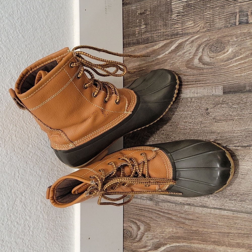 Steel Shank leather & rubber boots